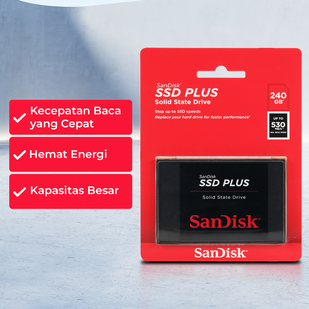 Hard Drive 500GB SanDisk SSD PLUS NVMe PCIe Gen Internal