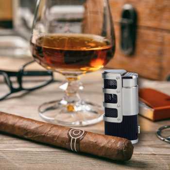 Gambar produk Firetric Korek Api Torch Lighter 3 Jet Flame Gas Butane Cigar Punch - LC-84
