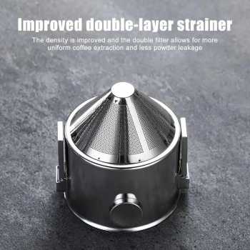 Gambar produk One Two Cups Filter Penyaring Kopi Portable Cone Coffee Dripper - LF13