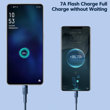 Gambar produk Toocki Kabel Data USB Type C Fast Charging Braided 7A 100W 3M - TQ-X13