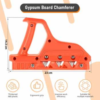 Gambar produk Directrix Alat Pemotong Tepi Gypsum Drywall Chamfer Cutting Tool 45° - D-02