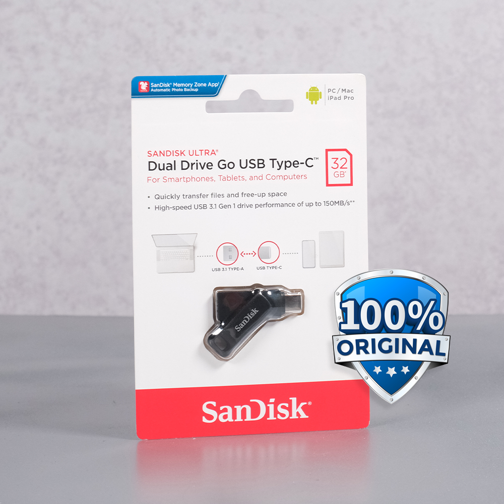 Gambar produk SanDisk Ultra Dual Drive Go USB Type C 32GB - SDDDC3