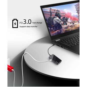 Gambar produk Lenovo Thinkplus USB Hub Adapter 5in1 Type C 3.0 HDMI 4K - TPH-05