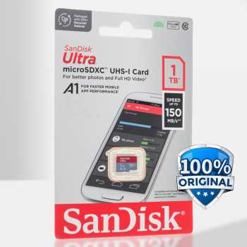 SanDisk Ultra 1TB MicroSDXC (A1, Classe 10, 150MB/s) - Scheda Di Memoria 1TB Per Smartphone, Tablet E Droni