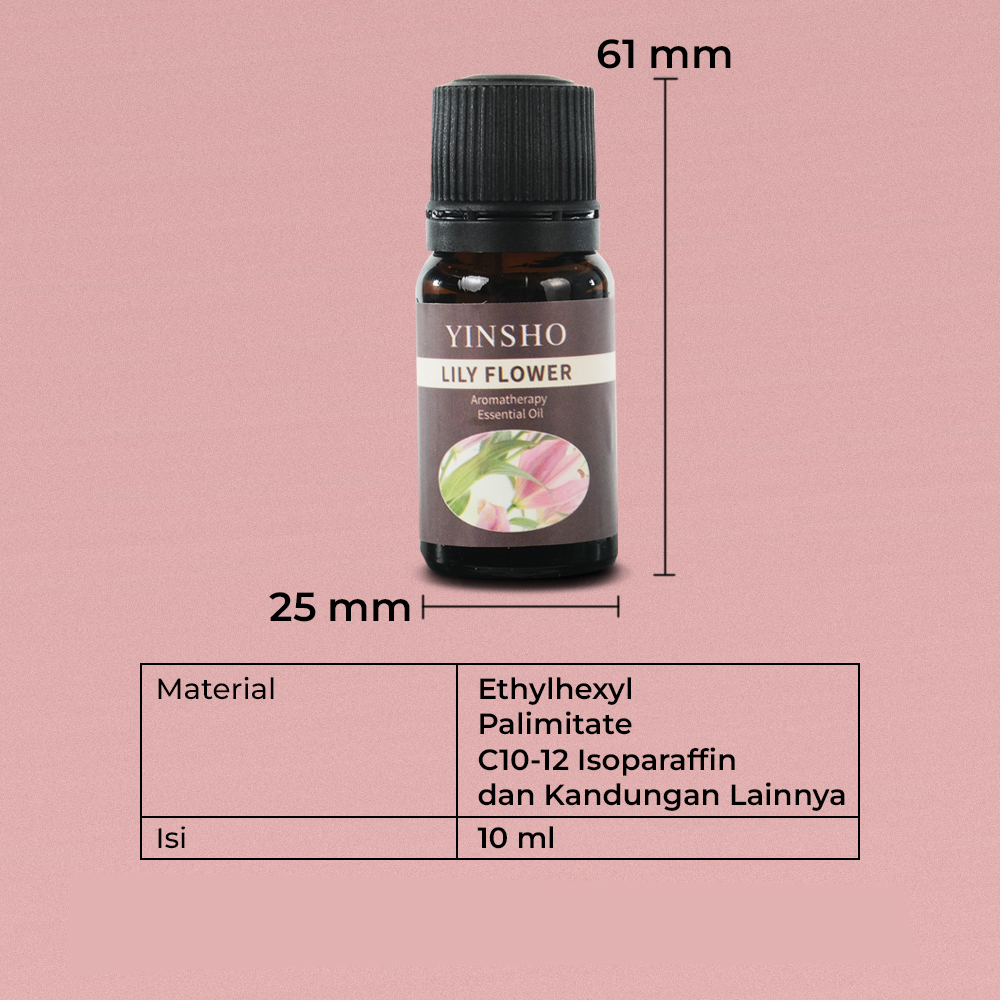 Gambar produk YINSHO Essential Oil Fragrance Minyak Aromatherapy 10ml Lily Flower - YS1