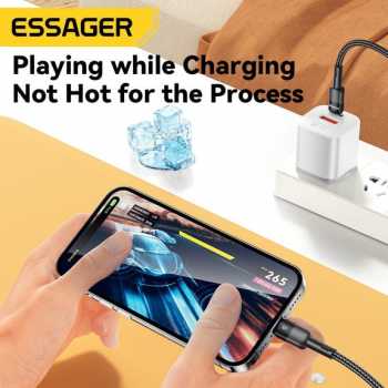 Gambar produk ESSAGER Kabel Data USB Type C to Lightning Fast Charging PD 29W 1M - ES-X18
