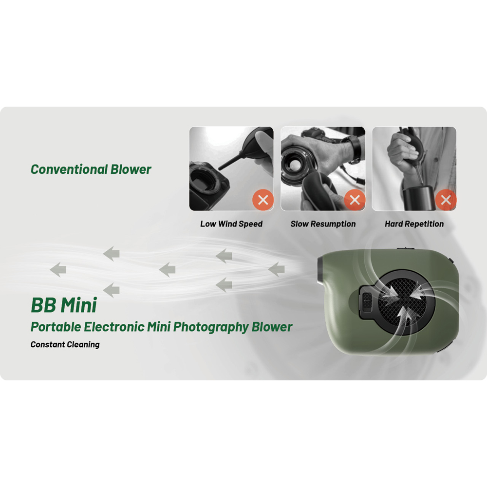Gambar produk NITECORE Blower Elektrik Pembersih Kamera Rechargeable 2 kPa - BB Mini
