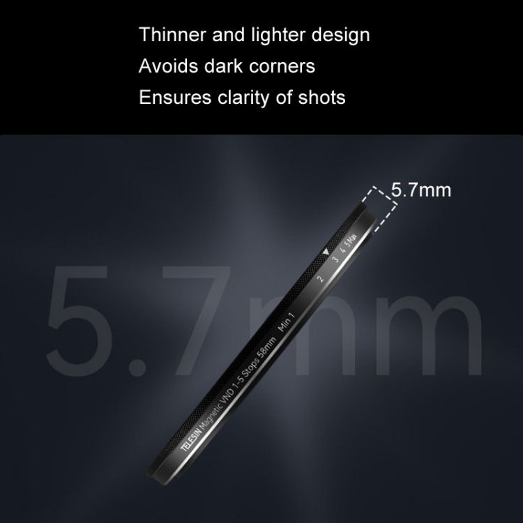 Gambar produk TELESIN Filter Kamera Ponsel VND Adjustable Scrims for TELESIN Case - P10-FLT-01