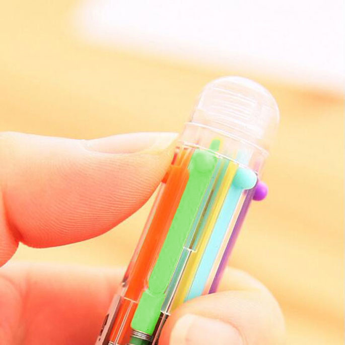 Gambar produk Pulpen 6in1 Pena Bolpoin Warna-Warni Multi Colored Pen