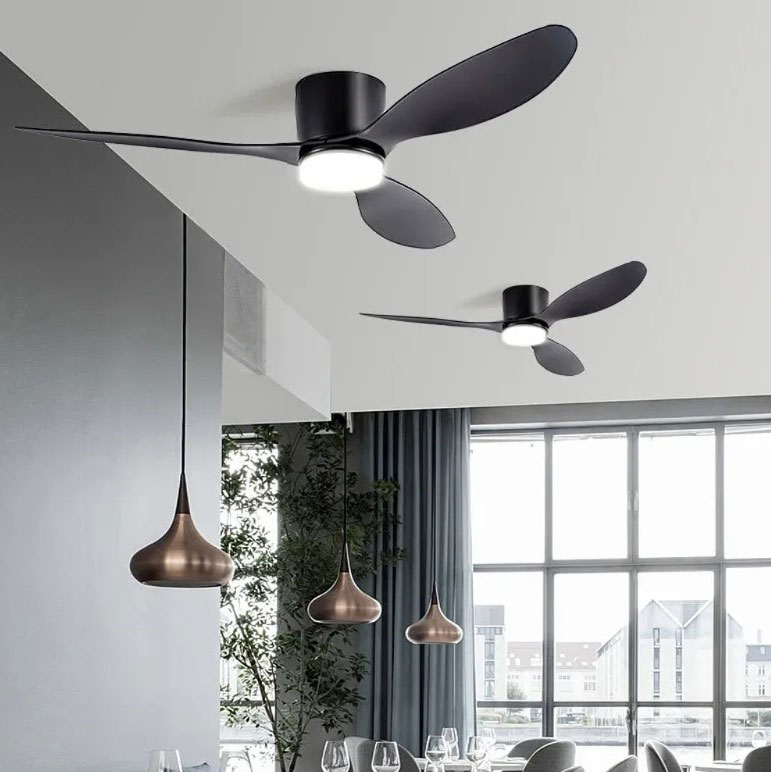 Gambar produk SOVE Kipas Angin Gantung Lampu Tri Color Ceiling Fan 52 Inch - YN-45