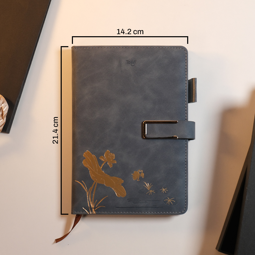 Gambar produk Toddi Set Buku Jurnal Leather Notebook Diary 80GSM 200 Halaman - JG663