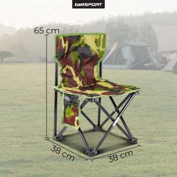 Gambar produk TaffSPORT Kursi Lipat Portable Memancing Outdoor Fishing Chair L 38x38x65cm - AAN147