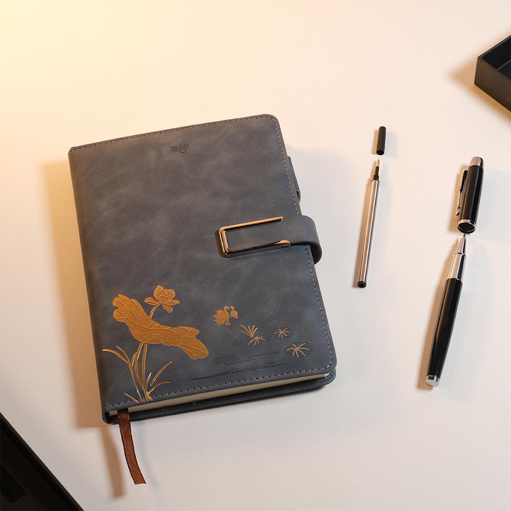 Gambar produk Toddi Set Buku Jurnal Leather Notebook Diary 80GSM 200 Halaman - JG663