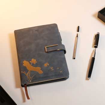 Gambar produk Toddi Set Buku Jurnal Leather Notebook Diary 80GSM 200 Halaman - JG663