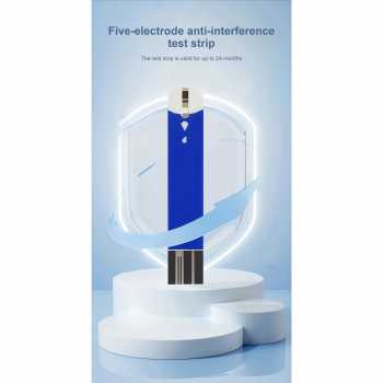 Gambar produk ELECTRON Alat Cek Gula Darah Glucometer Kit 50 Test Strips - HH-XT520