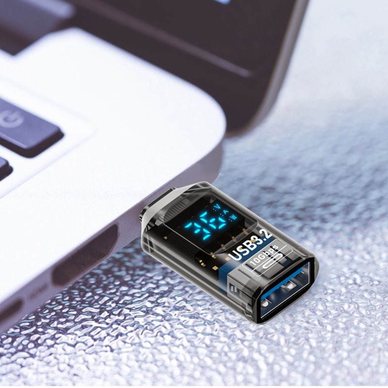 Gambar produk Poyiccot OTG USB 3.2 to Type C Adapter Converter Digital Display 36W - P32