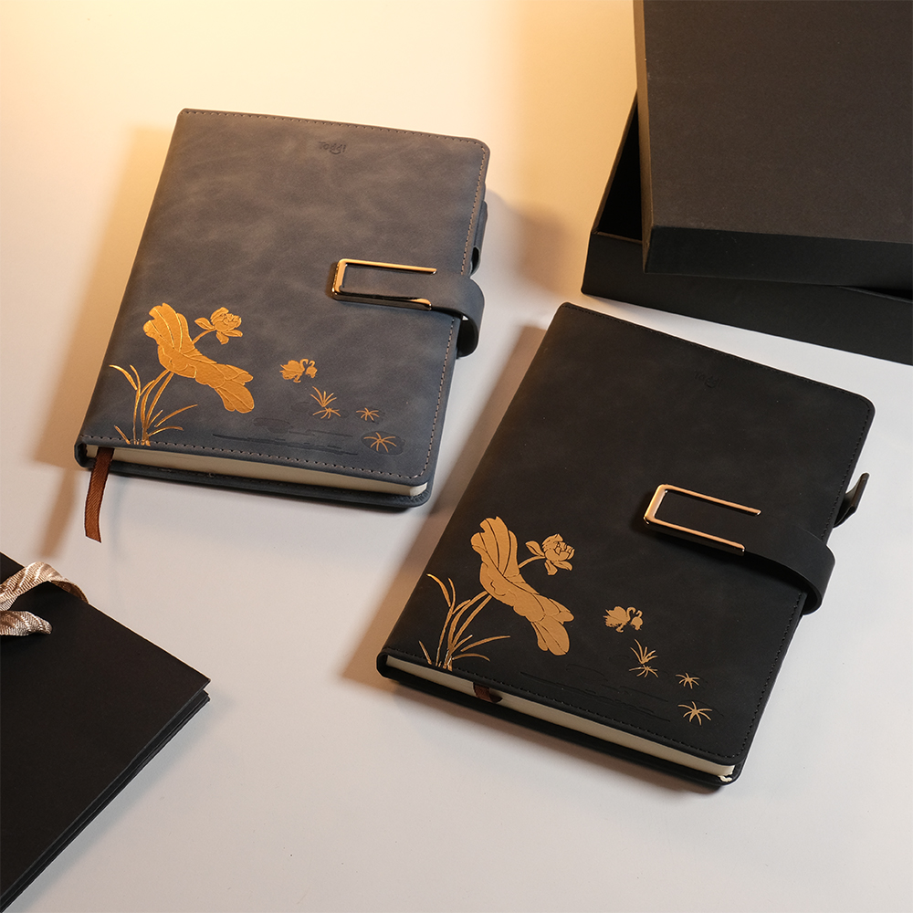 Gambar produk Toddi Set Buku Jurnal Leather Notebook Diary 80GSM 200 Halaman - JG663