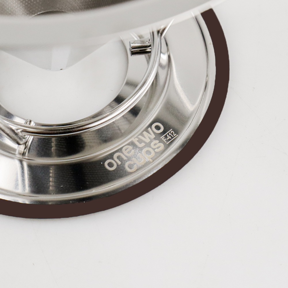 Gambar produk One Two Cups Saringan Kopi Stainless Steel Filter V60 Large - F-412