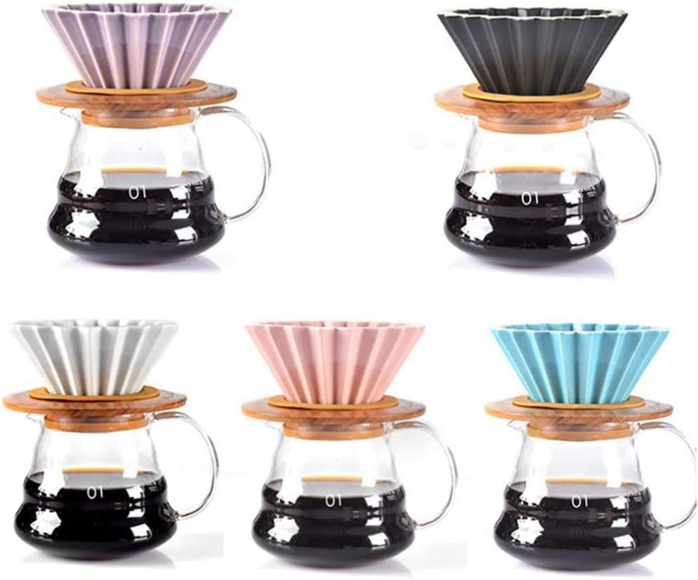 Gambar produk DROHOEY Filter Penyaring Kopi V60 Cone Coffee Dripper Ceramic 2-4 Cup - DH012