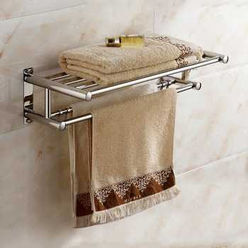 EEND Rak Kamar Mandi Shelf Towel Rack Single Layer Stainless Steel 201 - E-201