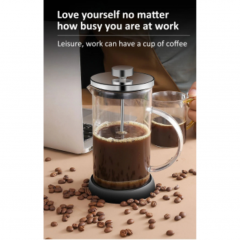 Gambar produk ENOCH French Press Plunger Coffee Maker Pot 3 Layer Filter 800ml - CT300