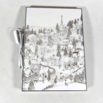 Gambar produk YORYZENG Lampu Meja Hias Lukisan 3in1 Color LED USB 30.5cm Christmas Snow - YY31
