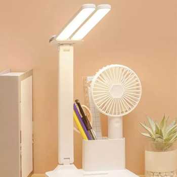 Gambar produk VIGAOT Lampu Meja Belajar Double Head 3 Color Rechargeable 1200mAh - VG-31