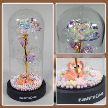 Gambar produk TaffHOME Lampu Meja Hias LED Galaxy Rose Eternal Colorful Light Swan Style - TH-505