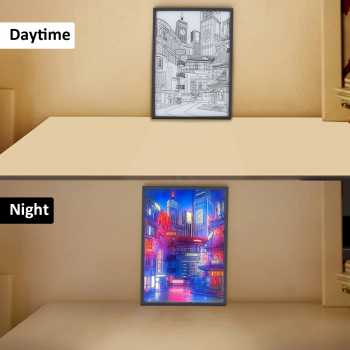 Gambar produk YORYZENG Lampu Meja Hias Lukisan 3in1 Color LED USB 21.5cm Astronaut - YY21