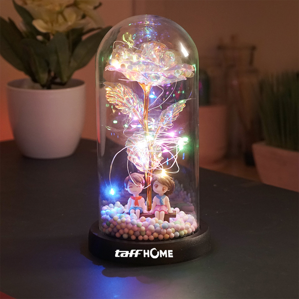 Gambar produk TaffHOME Lampu Meja Hias LED Galaxy Rose Eternal Colorful Light School Uniform Style - TH-505