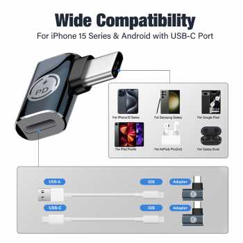 Gambar produk NEPHY OTG USB Type C Male to Lightning Female Fast Charge 27W 480Mbps - NP27