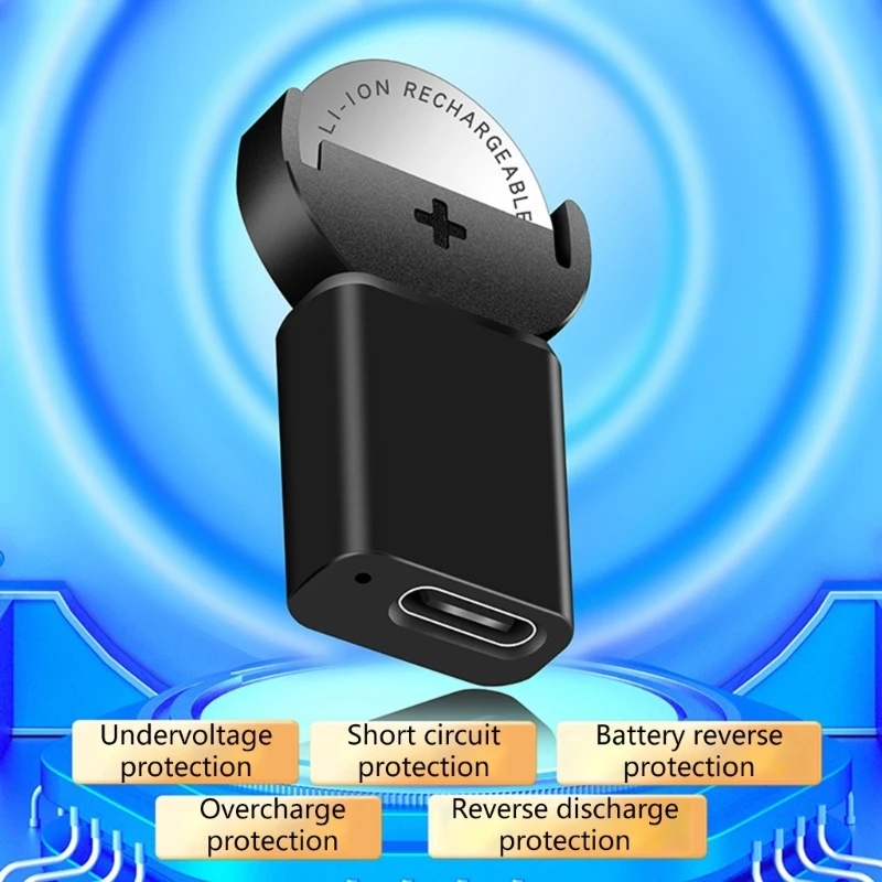 Gambar produk BCASE Charger Baterai Kancing Li-ion LIR2032 LIR1632 USB Type C - BC42