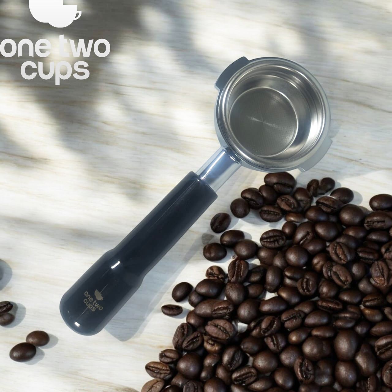 Gambar produk One Two Cups Bottomless Naked Portafilter Stainless Steel Expobar 58mm - RJ8