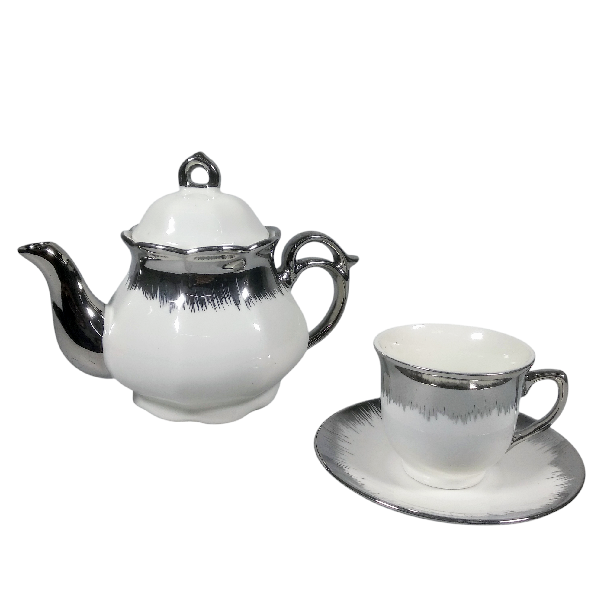 Gambar produk SELEAD Set Teko Cangkir Keramik Kopi 1 Teapot 6 Cup European Style Spread - KFB90