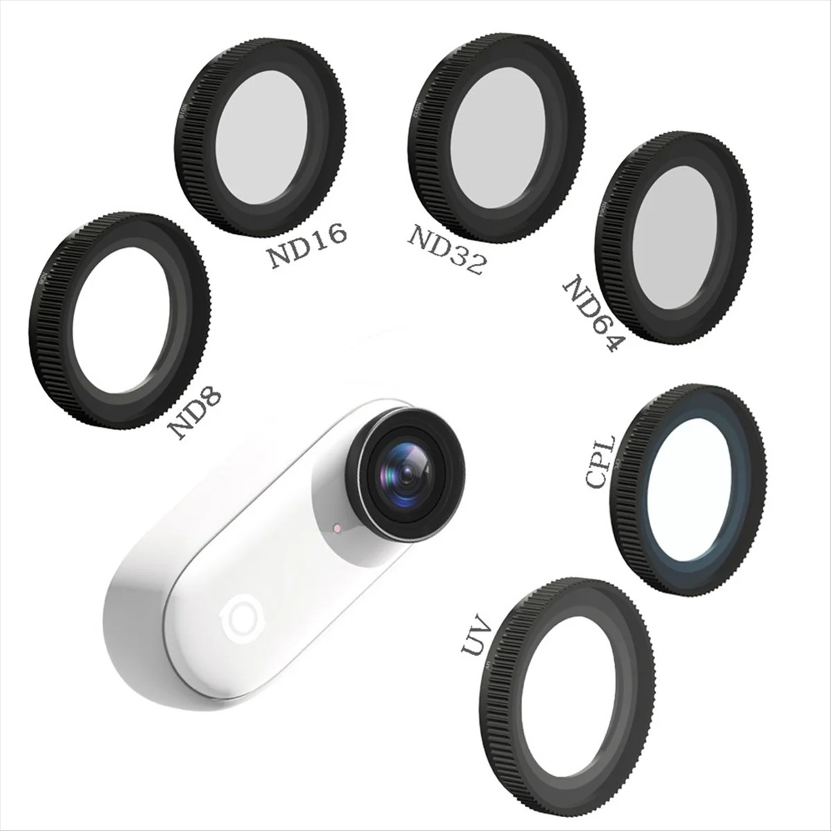 Gambar produk ADIALE Lensa Filter Kamera Aksi 6in1 CPL UV ND Insta360 GO 3 Mini - AD6