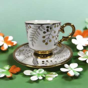 Gambar produk ONLYJIA Set Teko Teh Cangkir Keramik 1 Teapot 6 Cups Luxury Style Pattern C - OJ13