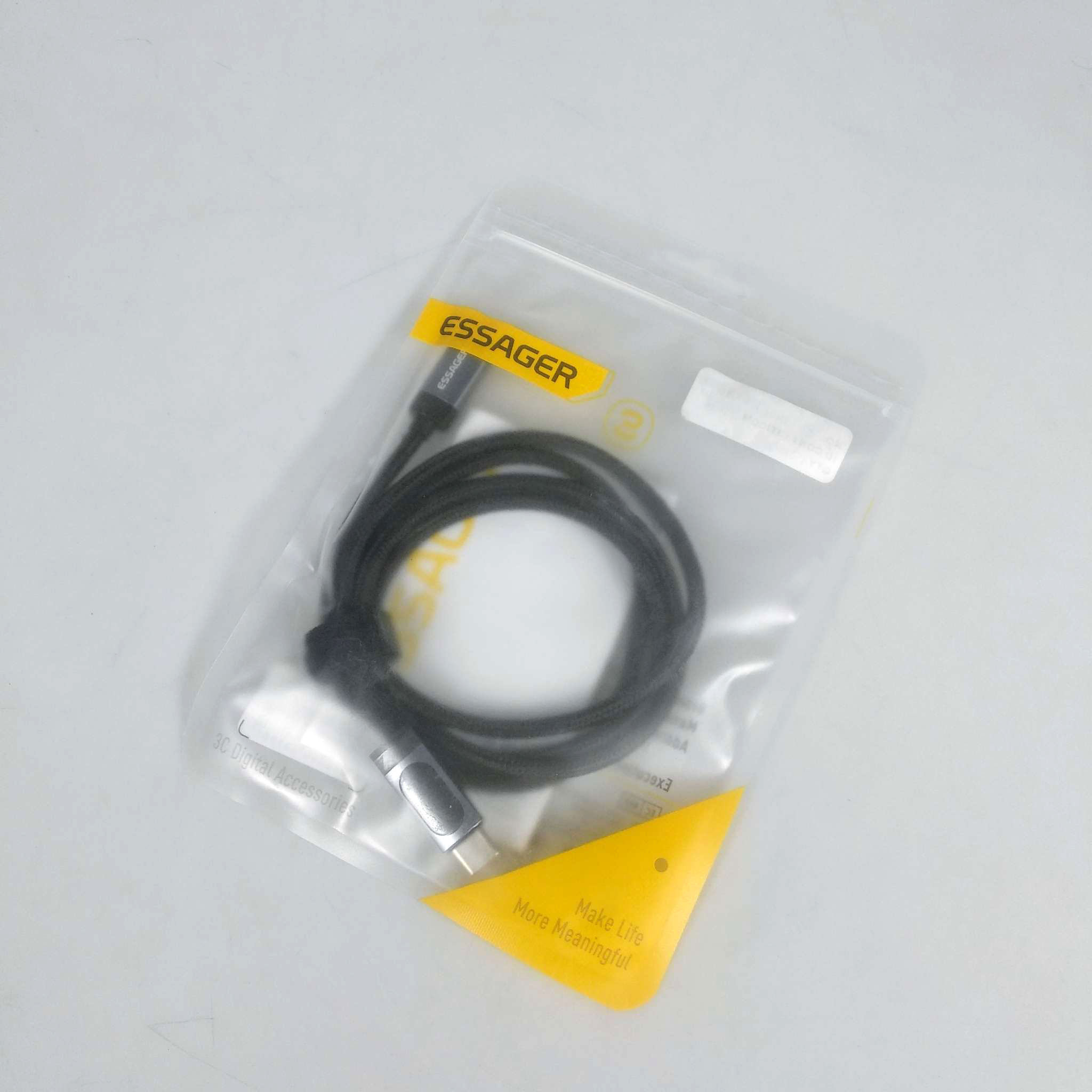 Gambar produk ESSAGER MacLe Kabel Data USB Type C to USB Type C Fast Charging 60W 1M - ES-X64