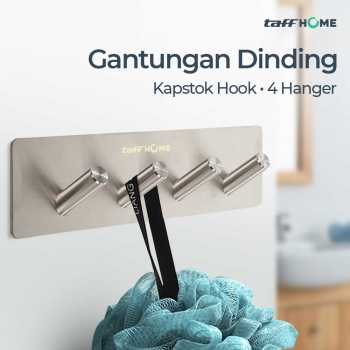 TaffHOME Gantungan Dinding Kapstok Hook Hanger 4 Hanger - MT30