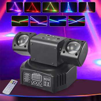 GVT Lampu Sorot LED Laser Beam Disco RGBW Moving Head DMX512 36W - G36