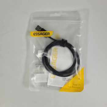 Gambar produk ESSAGER Kabel Data USB Type C Universal PD Fast Charging Braided 60W 1M - ES-X60