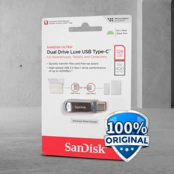 Gambar produk SanDisk Ultra Dual Drive Luxe USB Type C 3.1/3.2 Gen 1 128GB - SDDDC4