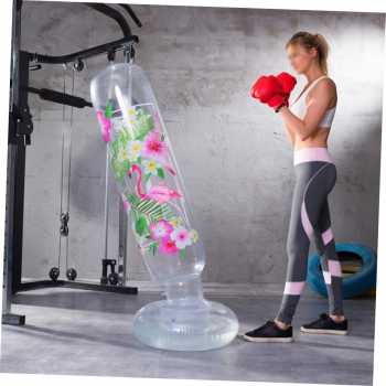 Gambar produk PUNCHY Vertical Punching Bag Inflatable Crystal Flamingo Samsak 1.6M - PF-16