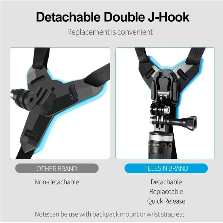 Gambar produk TELESIN Motorcycle Helmet Chin Mount for GoPro - GP-HBM-MT6