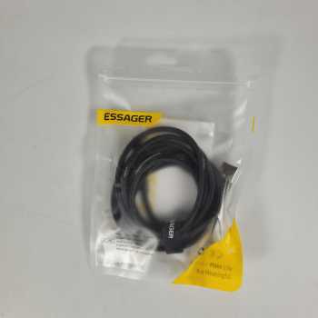Gambar produk ESSAGER Kabel Data Type C Multifungsi Fast Charging LED Braided 3A 2M - ES-X13