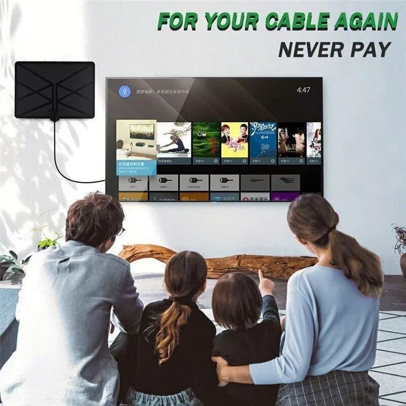 Gambar produk TFA Antena TV Digital Indoor DVB-T2 25dB with Signal Booster - TF097
