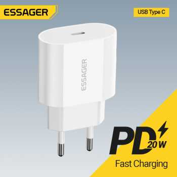 ESSAGER Kepala Kabel Charger USB Type C Fast Charging PD 20W - ES-CD30