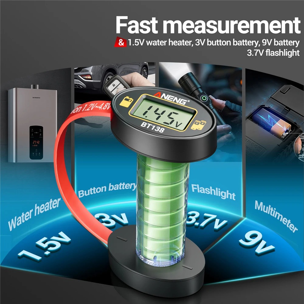 Gambar produk ANENG Tester Baterai Magnetic Universal Digital Display AA AAA 18650 - BT138