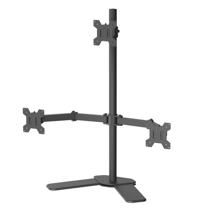 Gambar produk WEARSO Bracket TV Table Mount Triple Monitor VESA 100 x 100 10-27 Inch - KM-T3B