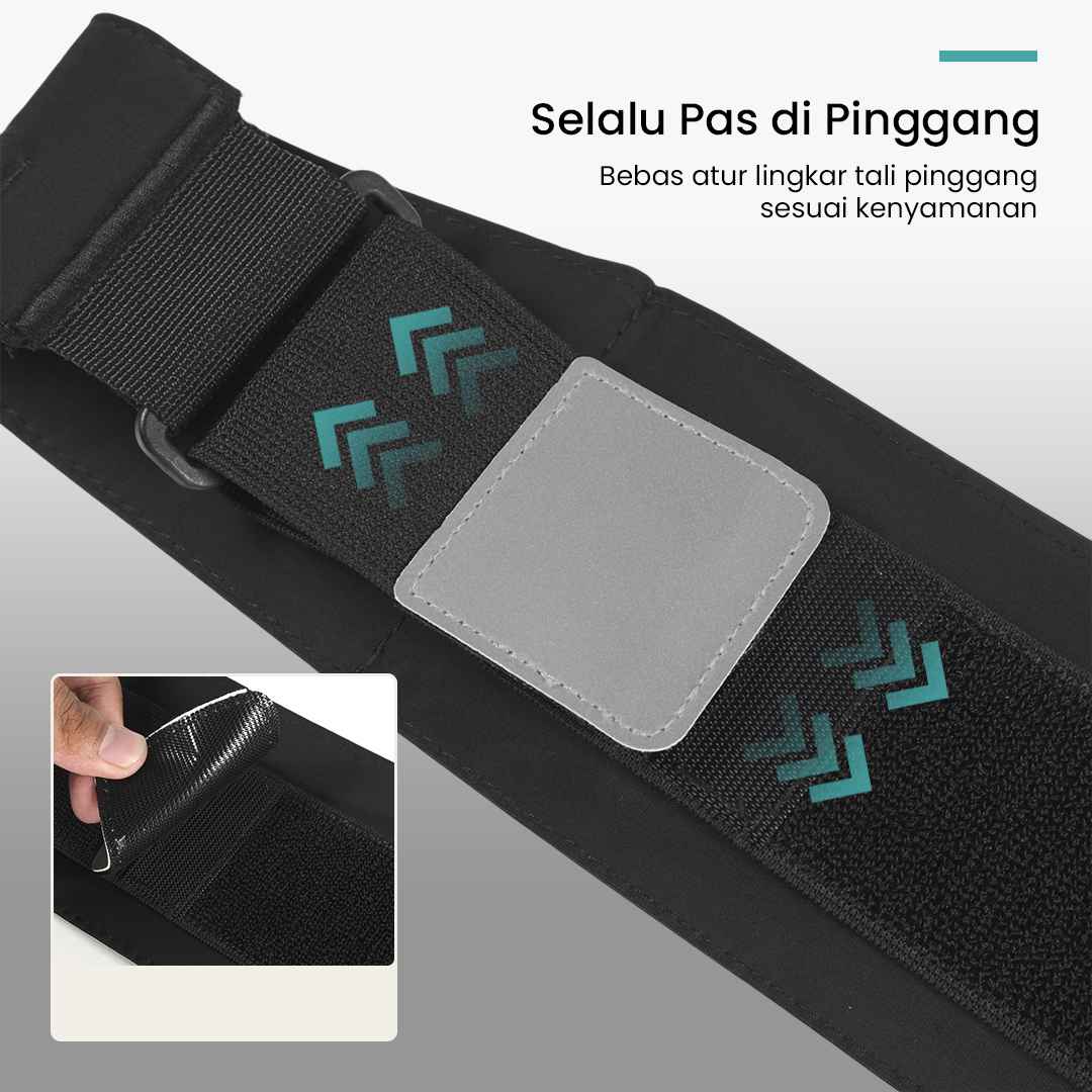 Gambar produk TUOZHE Tas Pinggang Olahraga Premium Lycra Sport Waist Bag Waterproof - T-52