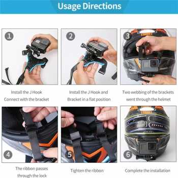 Gambar produk TELESIN Motorcycle Helmet Chin Mount for GoPro - GP-HBM-MT6